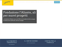 Tablet Screenshot of fondazionelaliante.it